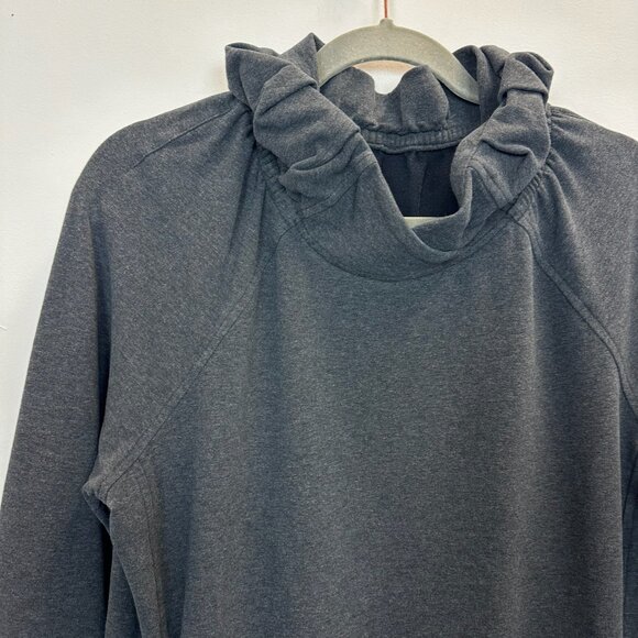 Lululemon After All Pullover Heathered Black Size 10 - Picture 6 of 16